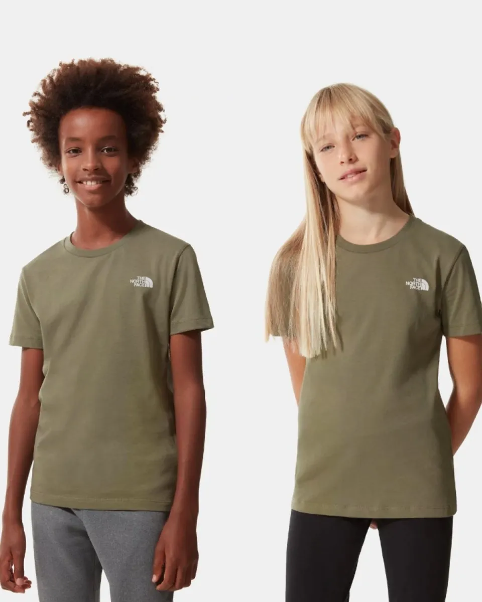 Teens Simple Dome Tee - Burnt Olive/White