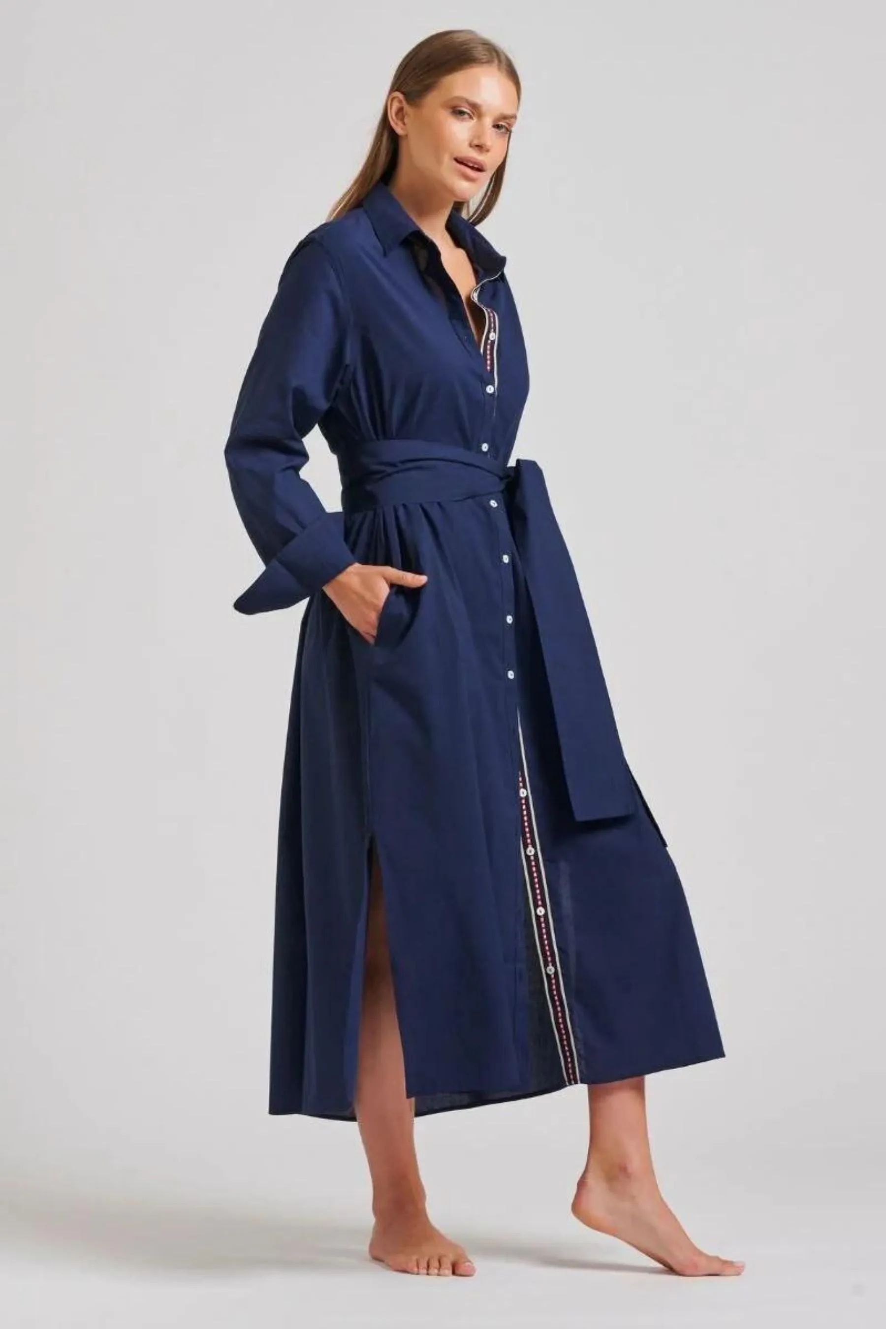 The Pippa Oversized Longline Dress | Navy