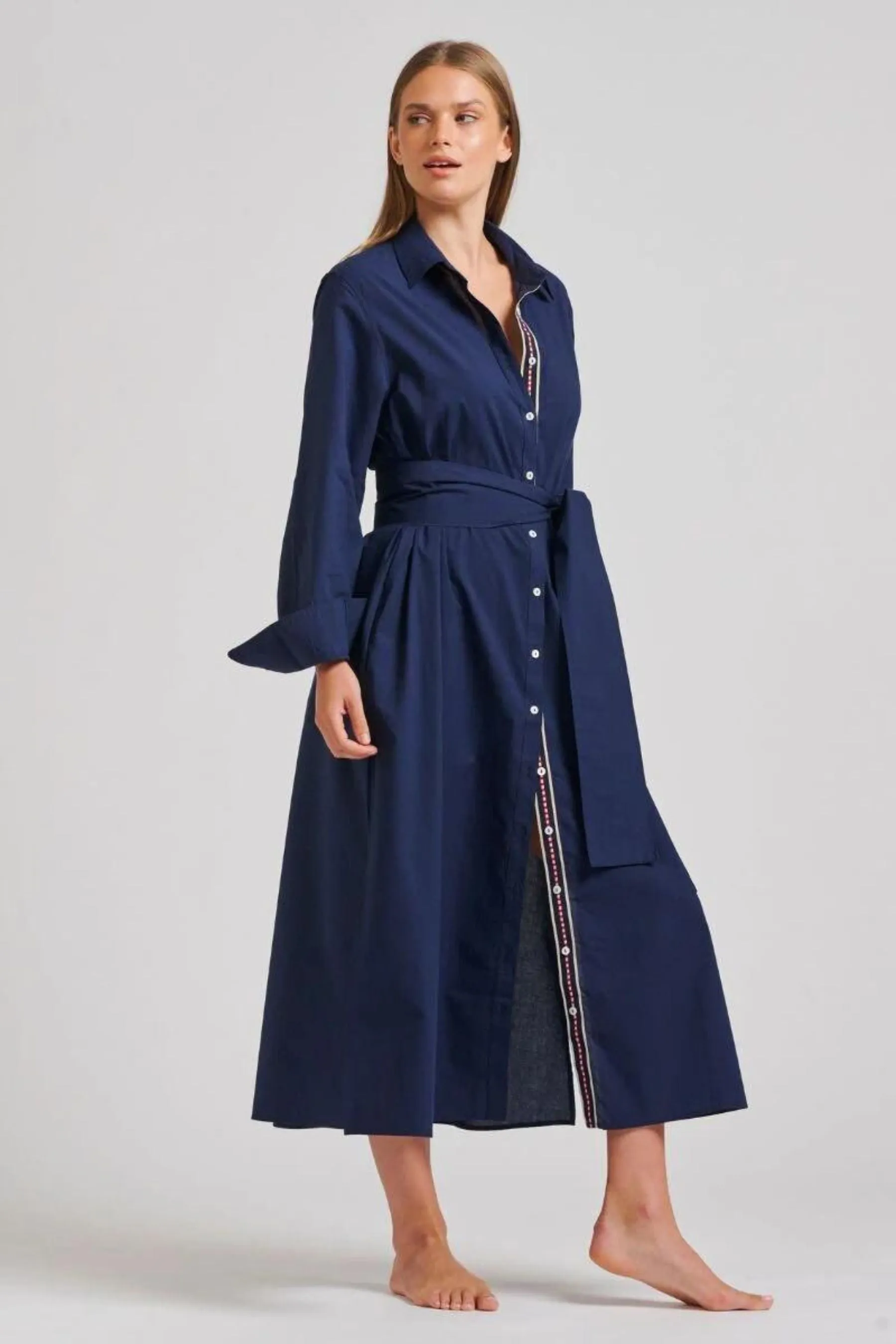 The Pippa Oversized Longline Dress | Navy