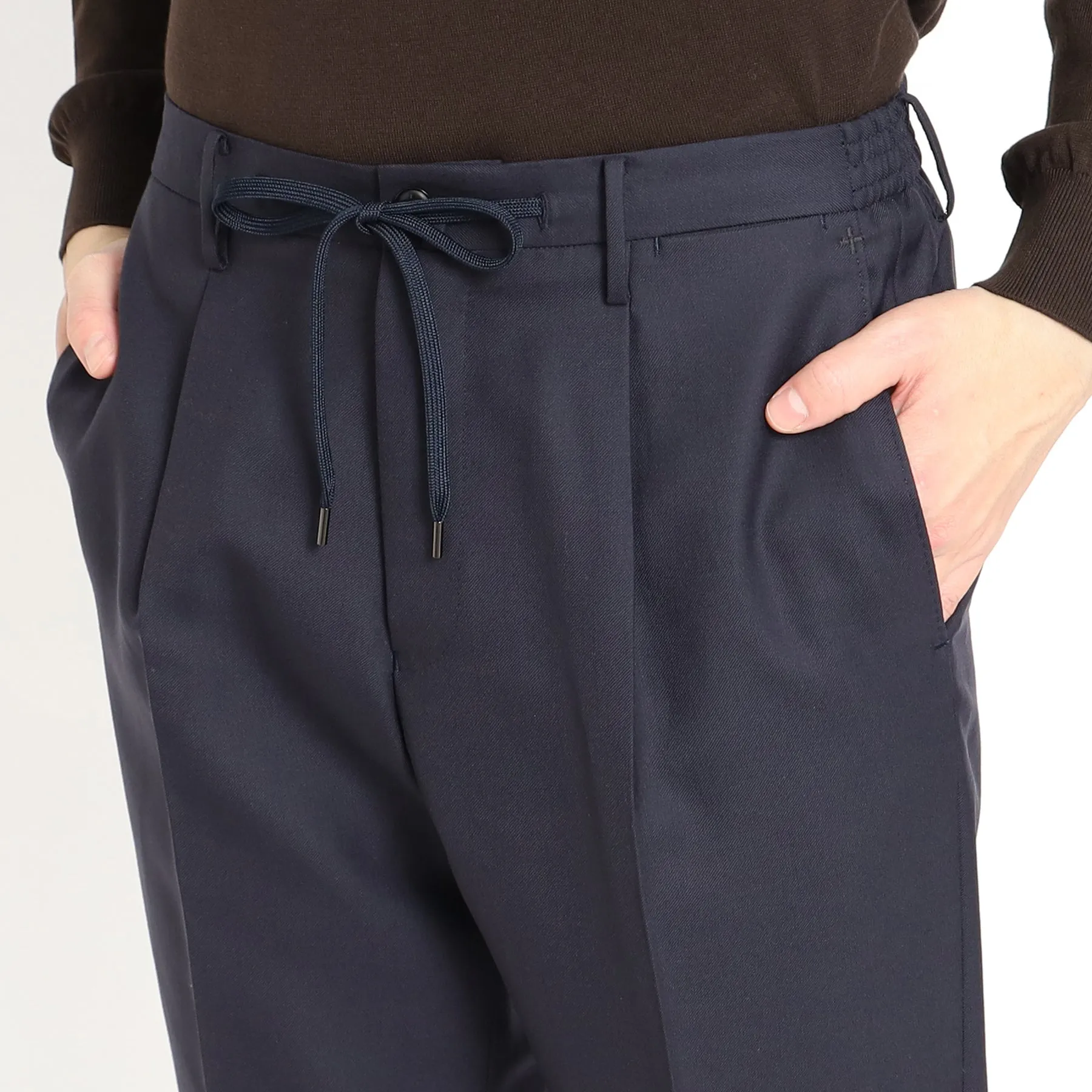 Twill Easy Trousers Color: Navy