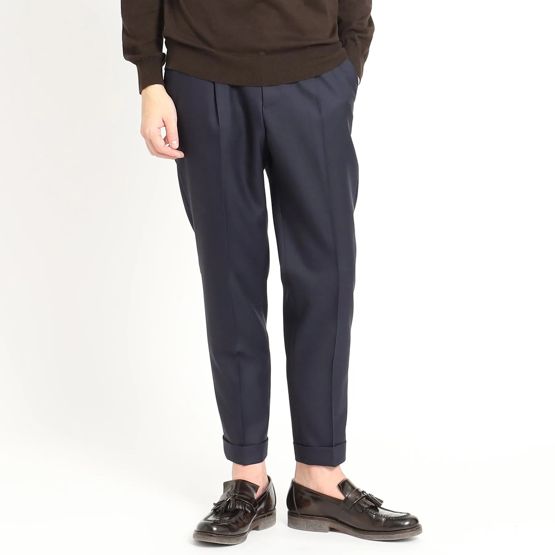 Twill Easy Trousers Color: Navy