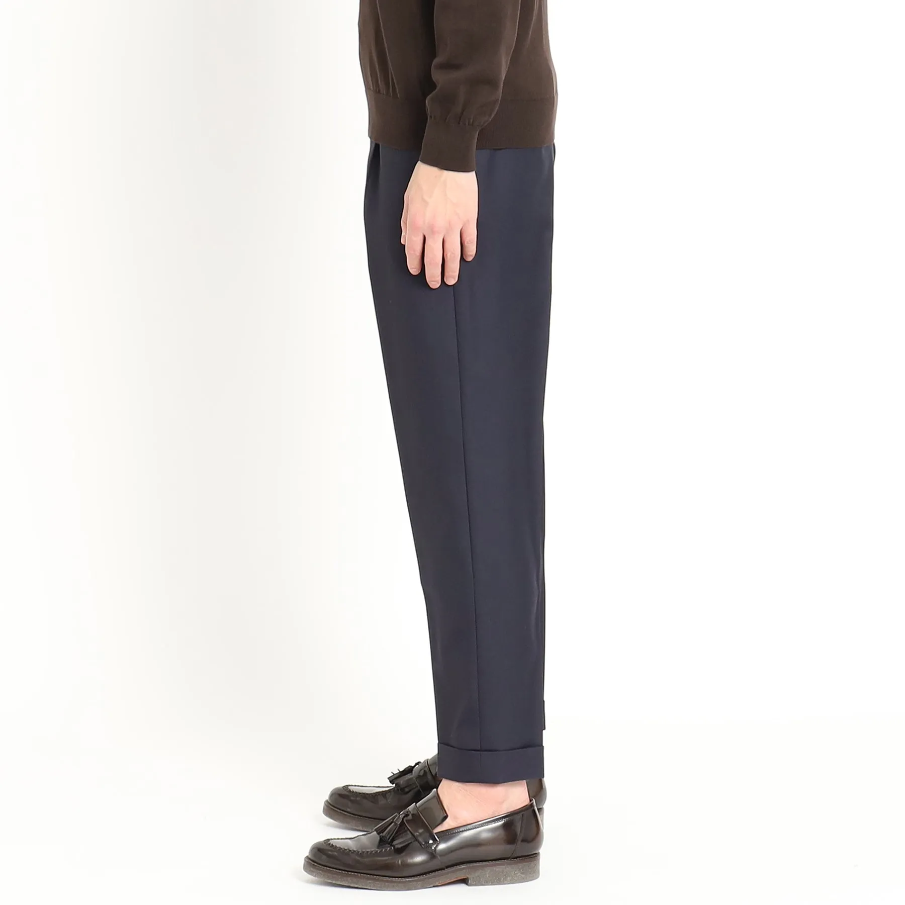 Twill Easy Trousers Color: Navy