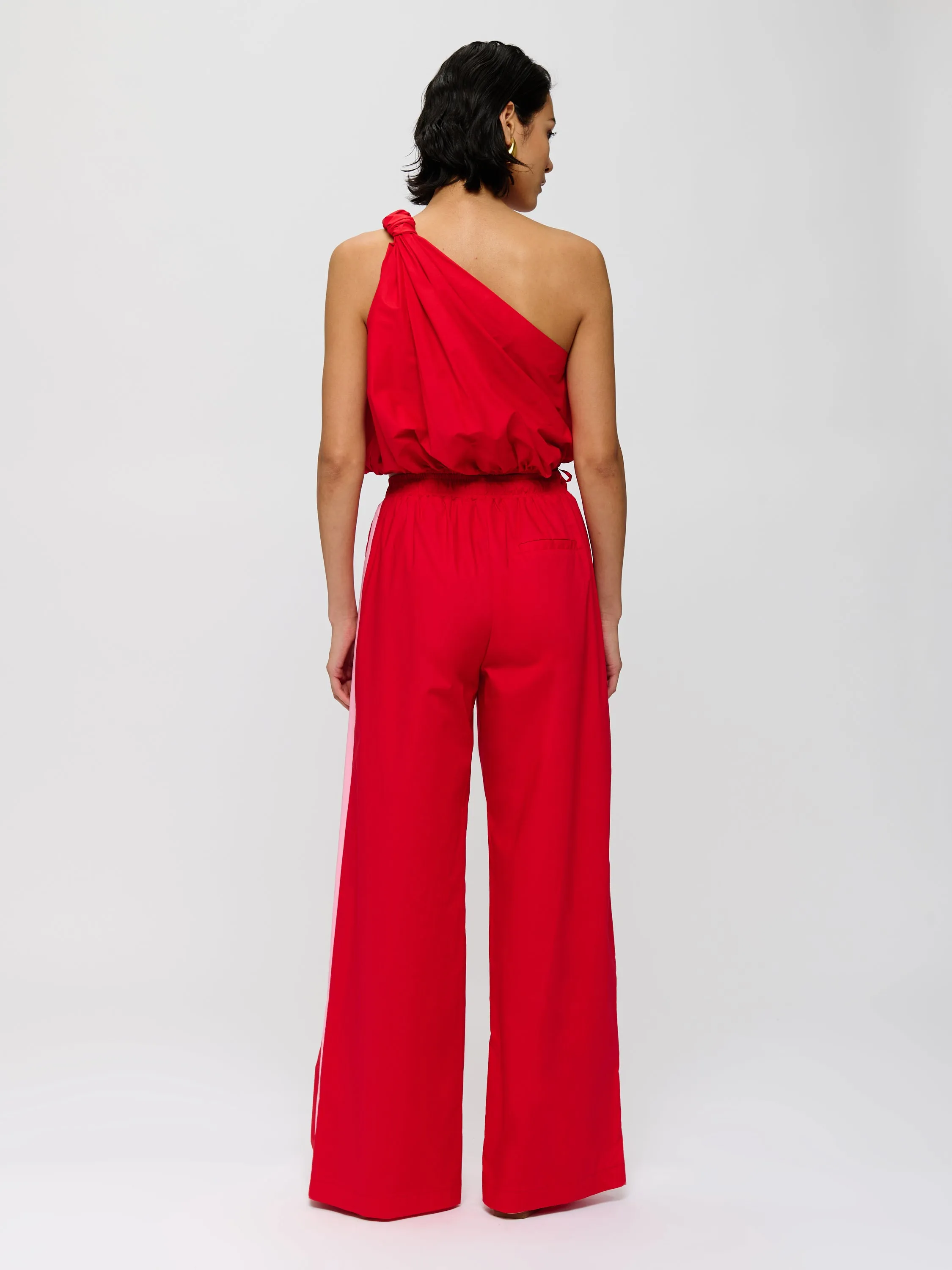 Wide Leg Cotton Trousers